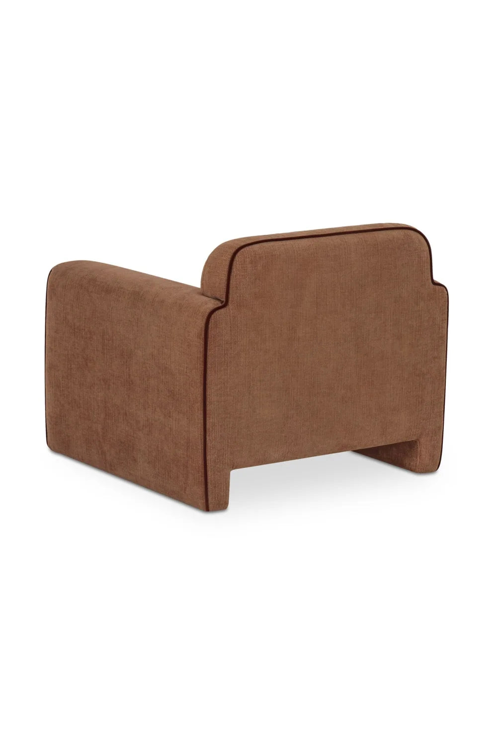 Luxury Rolled-Arm Accent Chair Modern Italian Style for Villa
