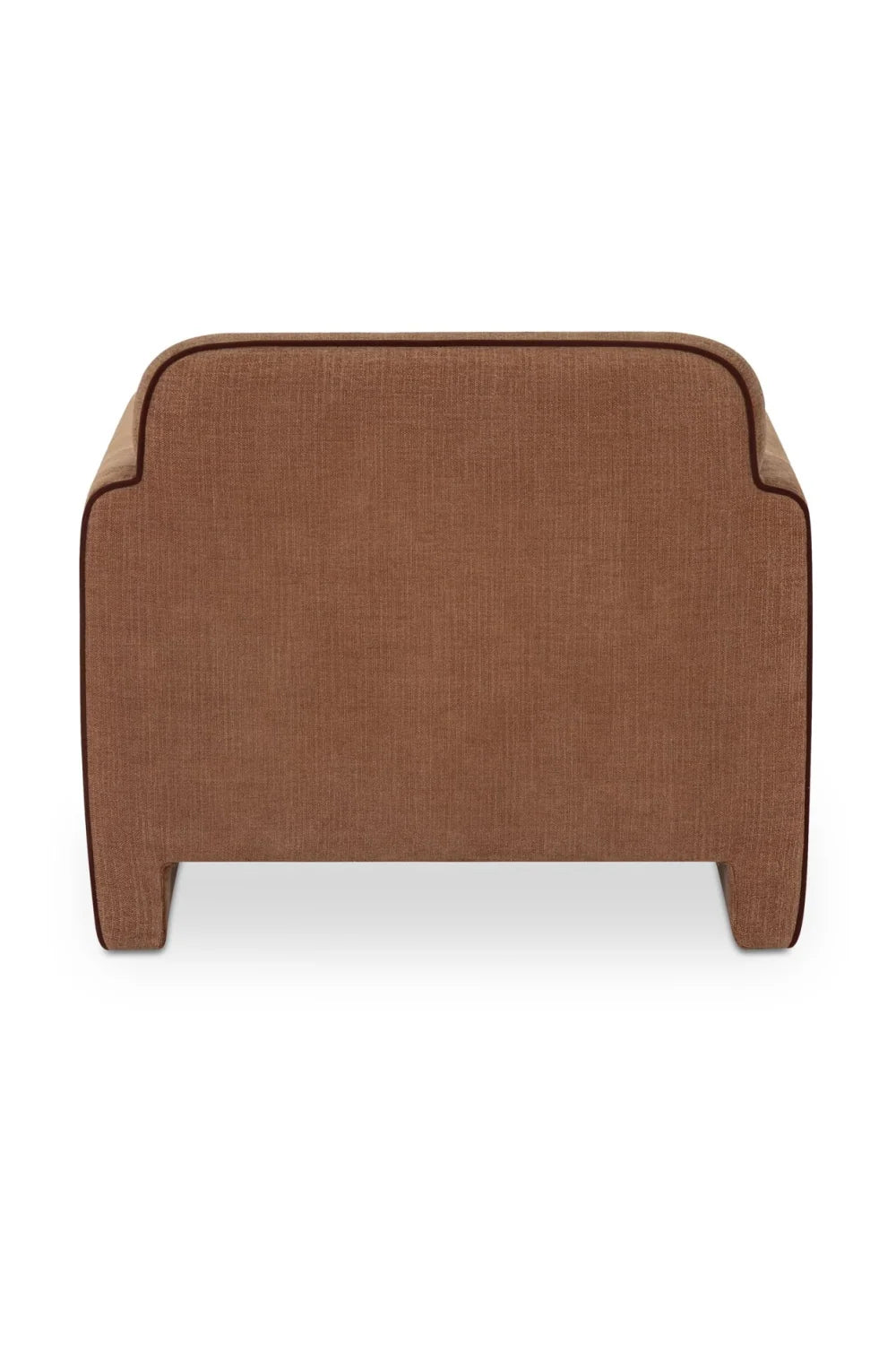 Luxury Rolled-Arm Accent Chair Modern Italian Style for Villa