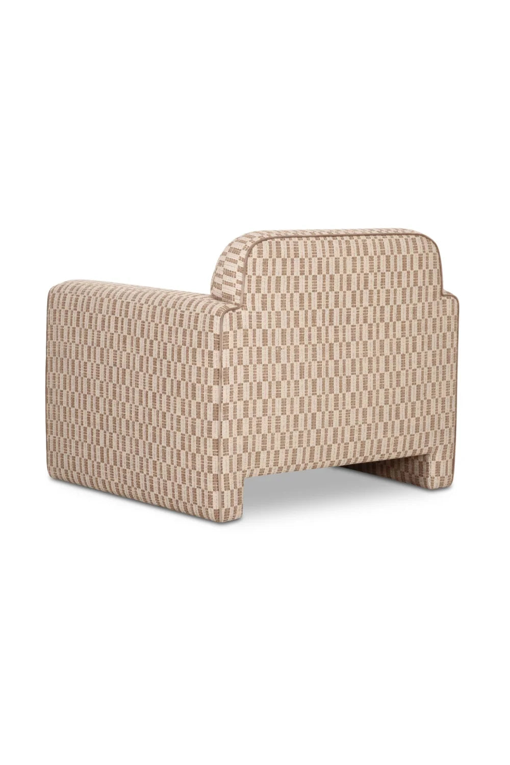 Luxury Rolled-Arm Accent Chair Modern Italian Style for Villa