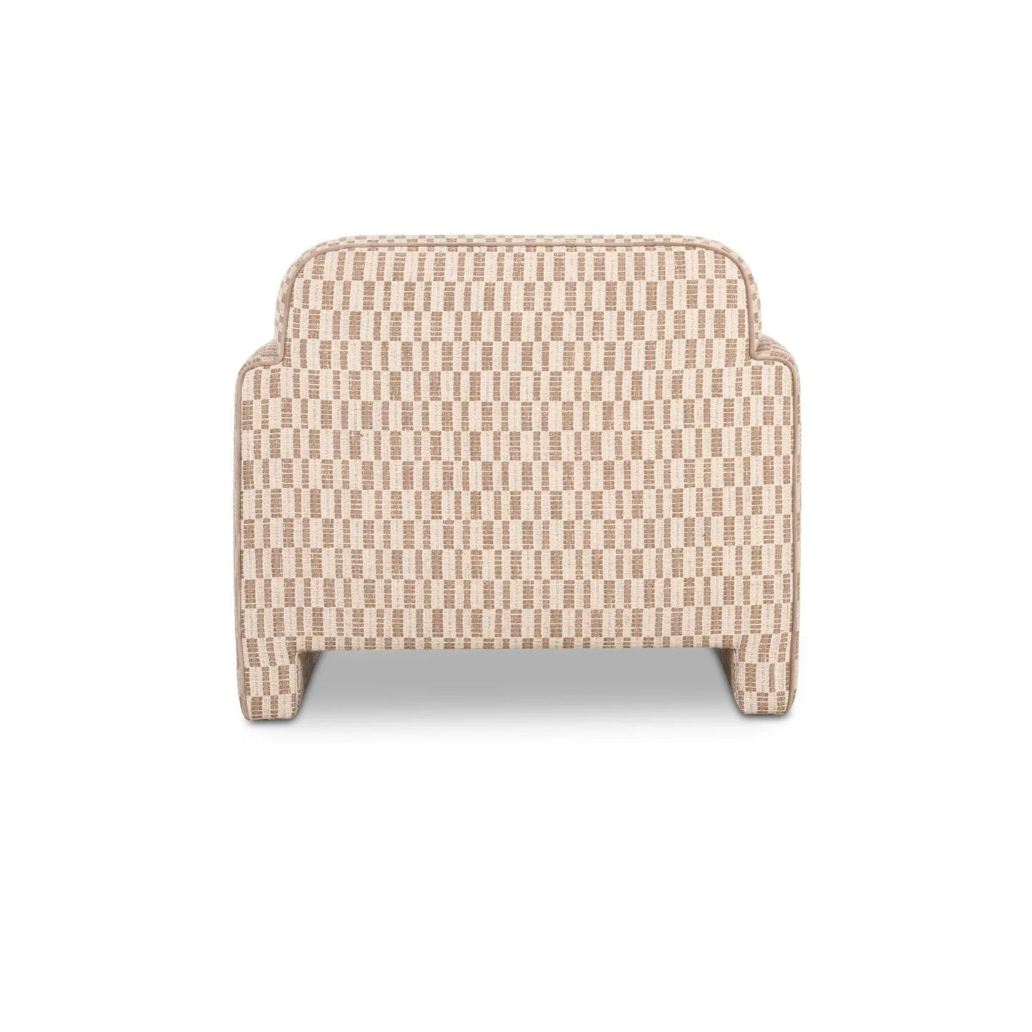 Luxury Rolled-Arm Accent Chair Modern Italian Style for Villa