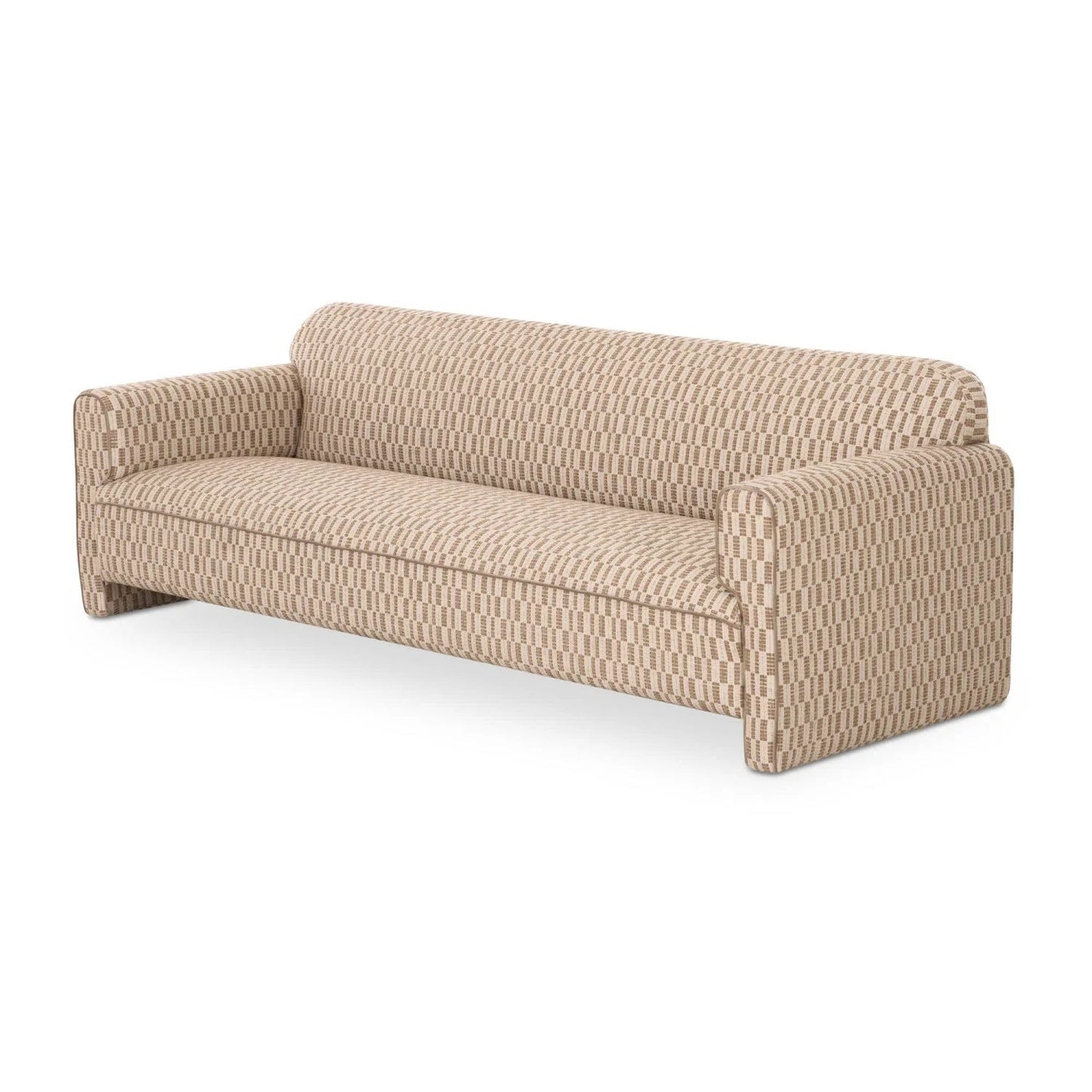Luxury Rolled Arm Fabric Sofa Modern Italian Style for Villa