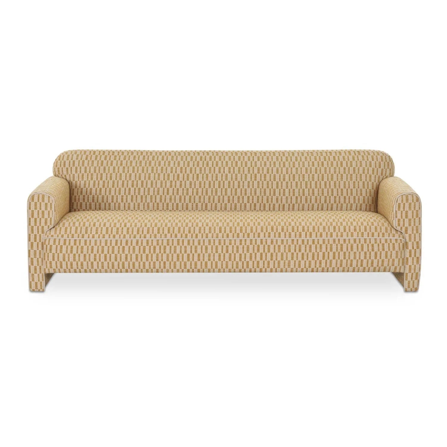 Luxury Rolled Arm Fabric Sofa Modern Italian Style for Villa