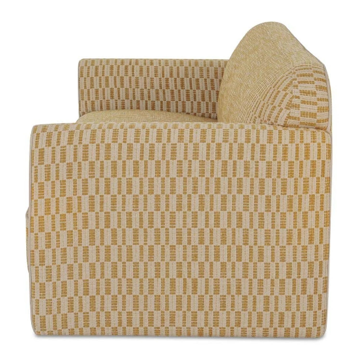 Luxury Rolled Arm Fabric Sofa Modern Italian Style for Villa