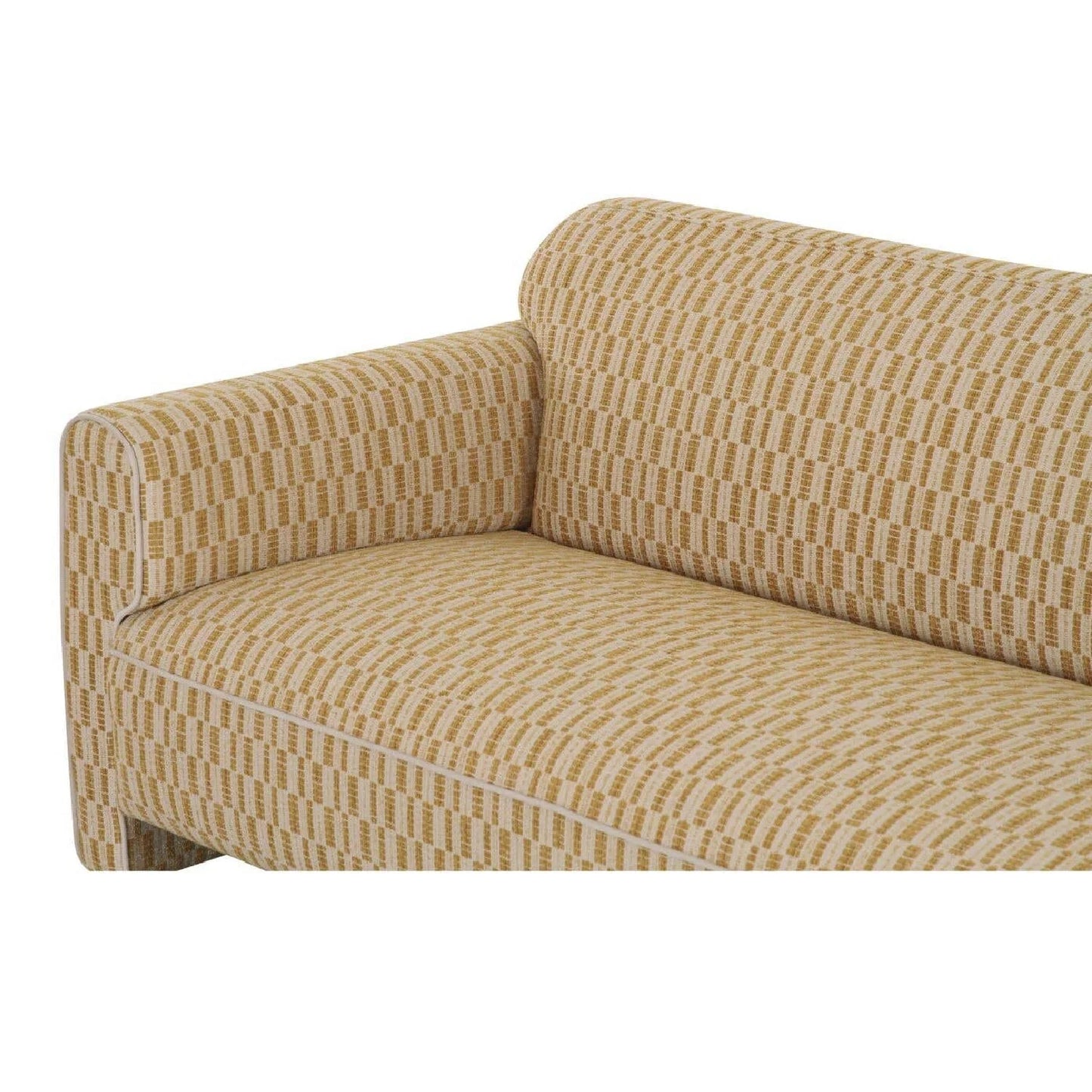 Luxury Rolled Arm Fabric Sofa Modern Italian Style for Villa