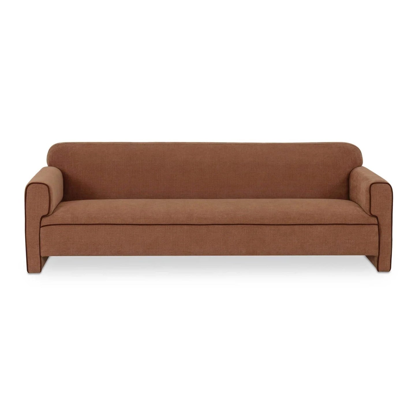 Luxury Rolled Arm Fabric Sofa Modern Italian Style for Villa