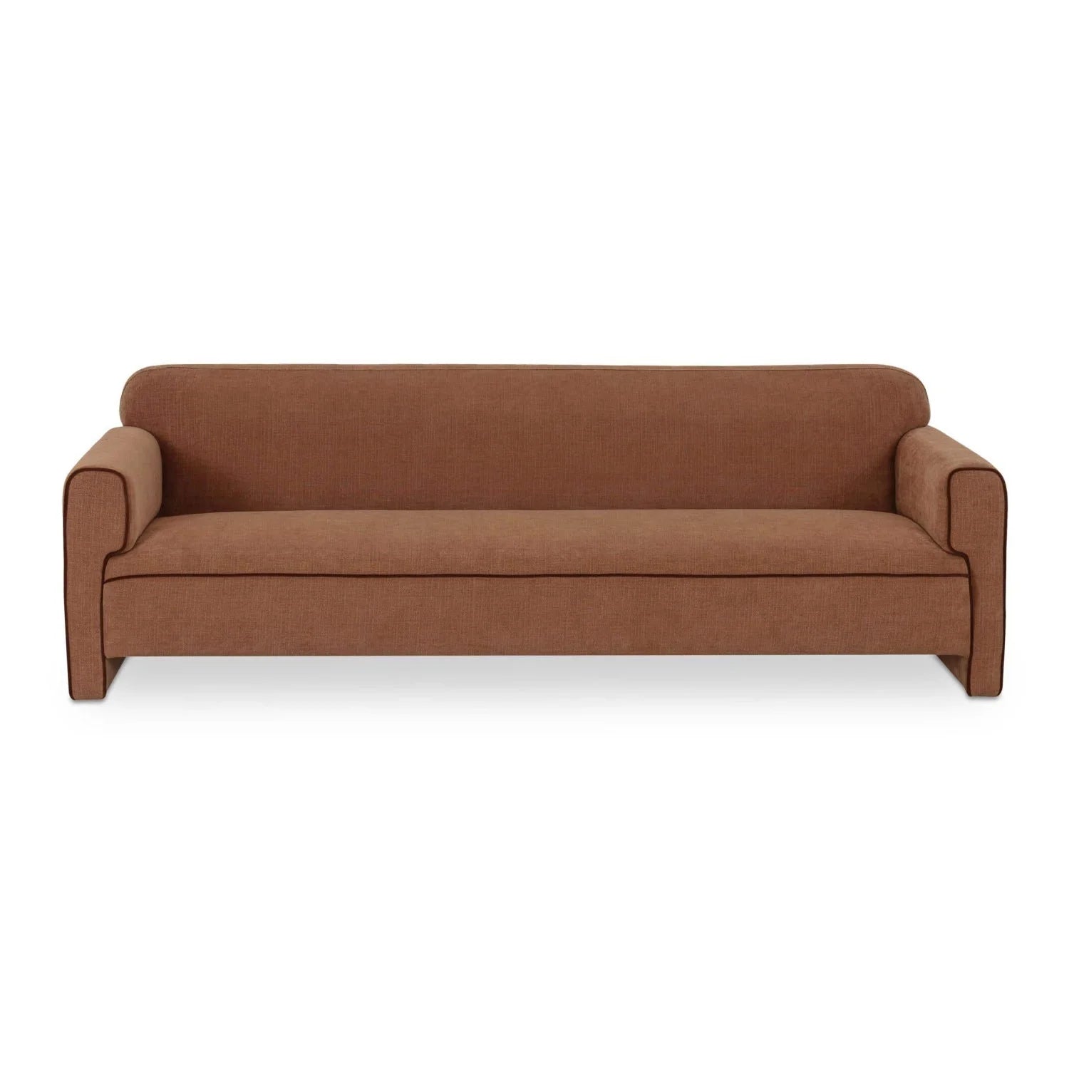 Luxury Rolled Arm Fabric Sofa Modern Italian Style for Villa