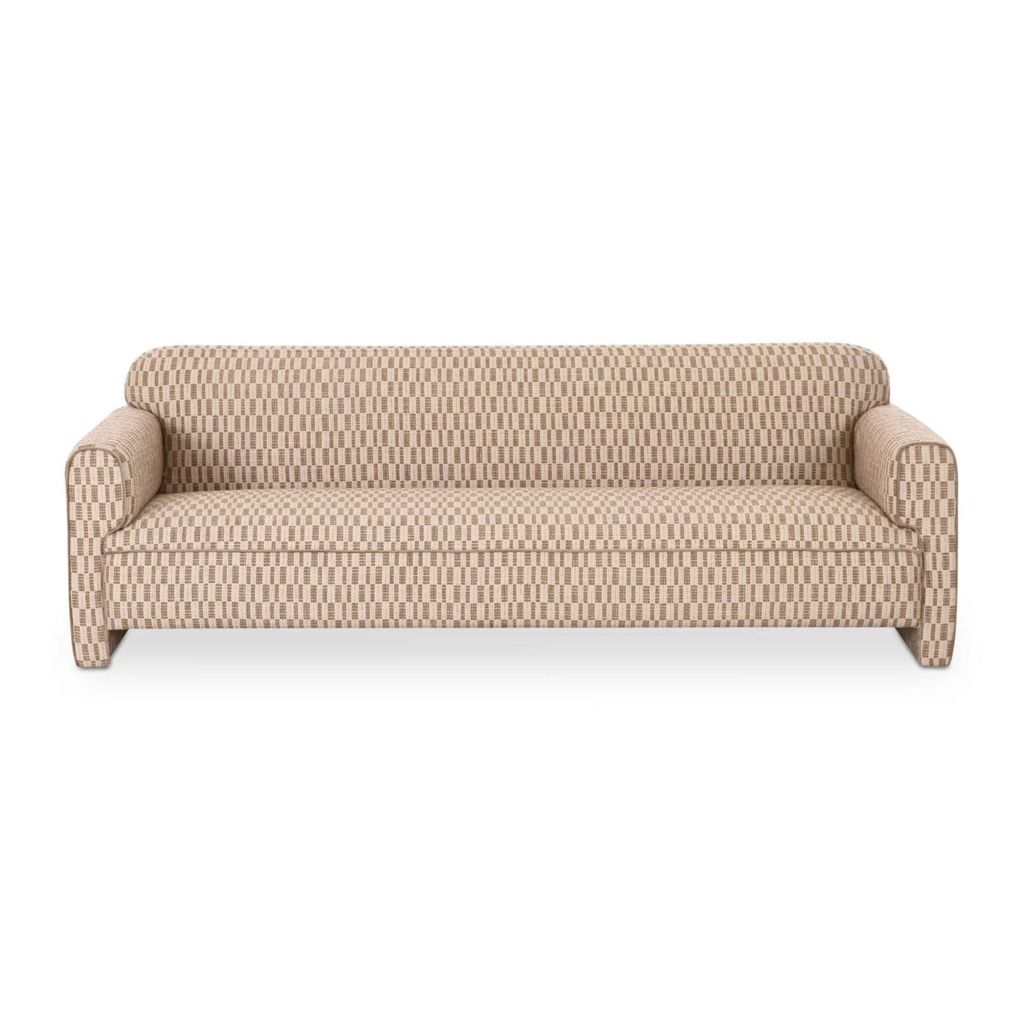 Luxury Rolled Arm Fabric Sofa Modern Italian Style for Villa