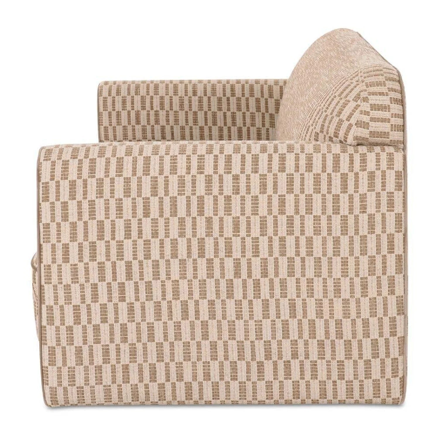 Luxury Rolled Arm Fabric Sofa Modern Italian Style for Villa