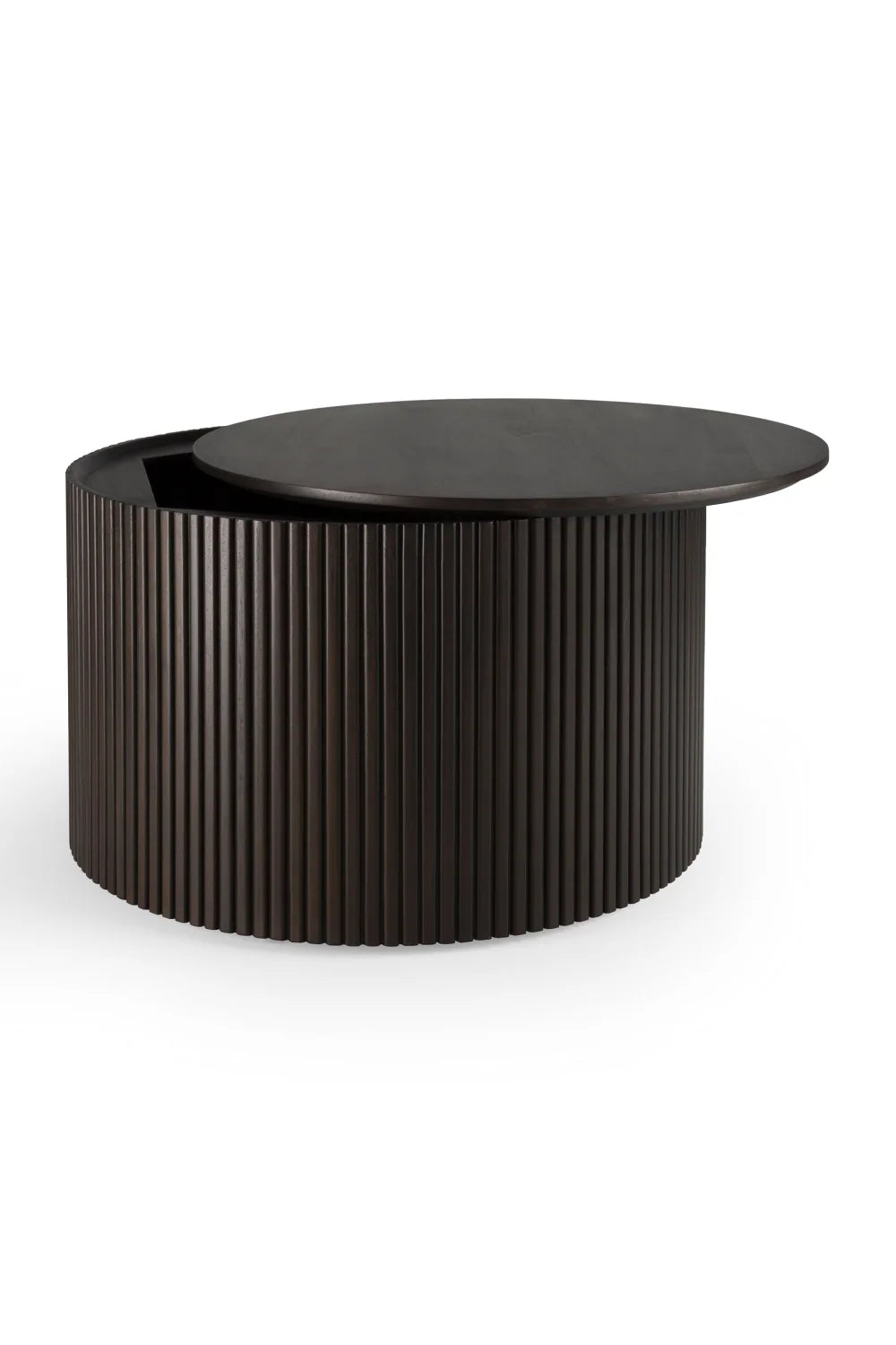 Luxury Roller Max Round Wood Storage Coffee Table Modern Italian Style for Villa