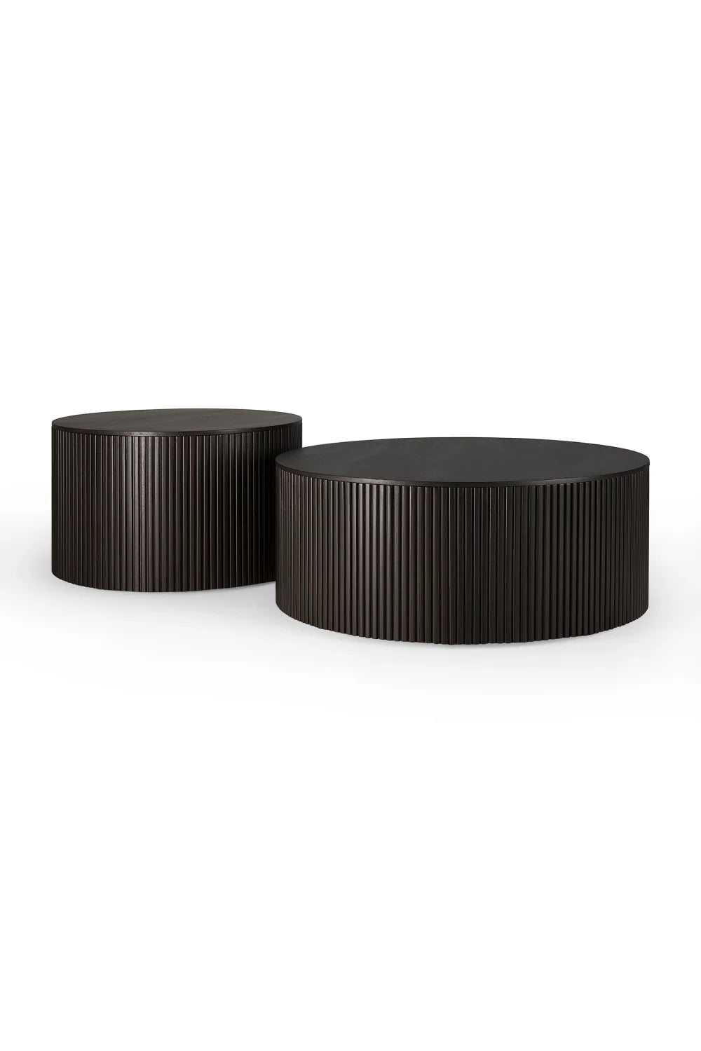 Luxury Roller Max Round Wood Storage Coffee Table Modern Italian Style for Villa