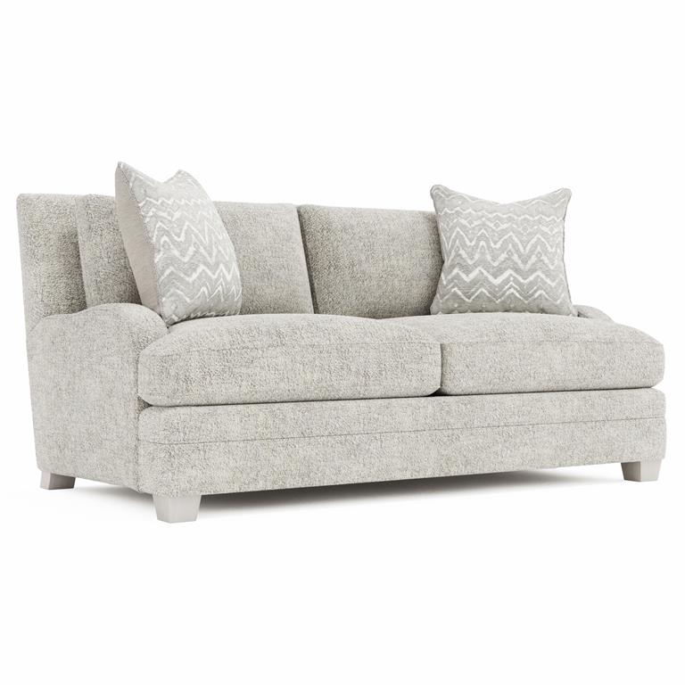 Luxury Rollins Fabric Loveseat Modern Italian Style for Villa