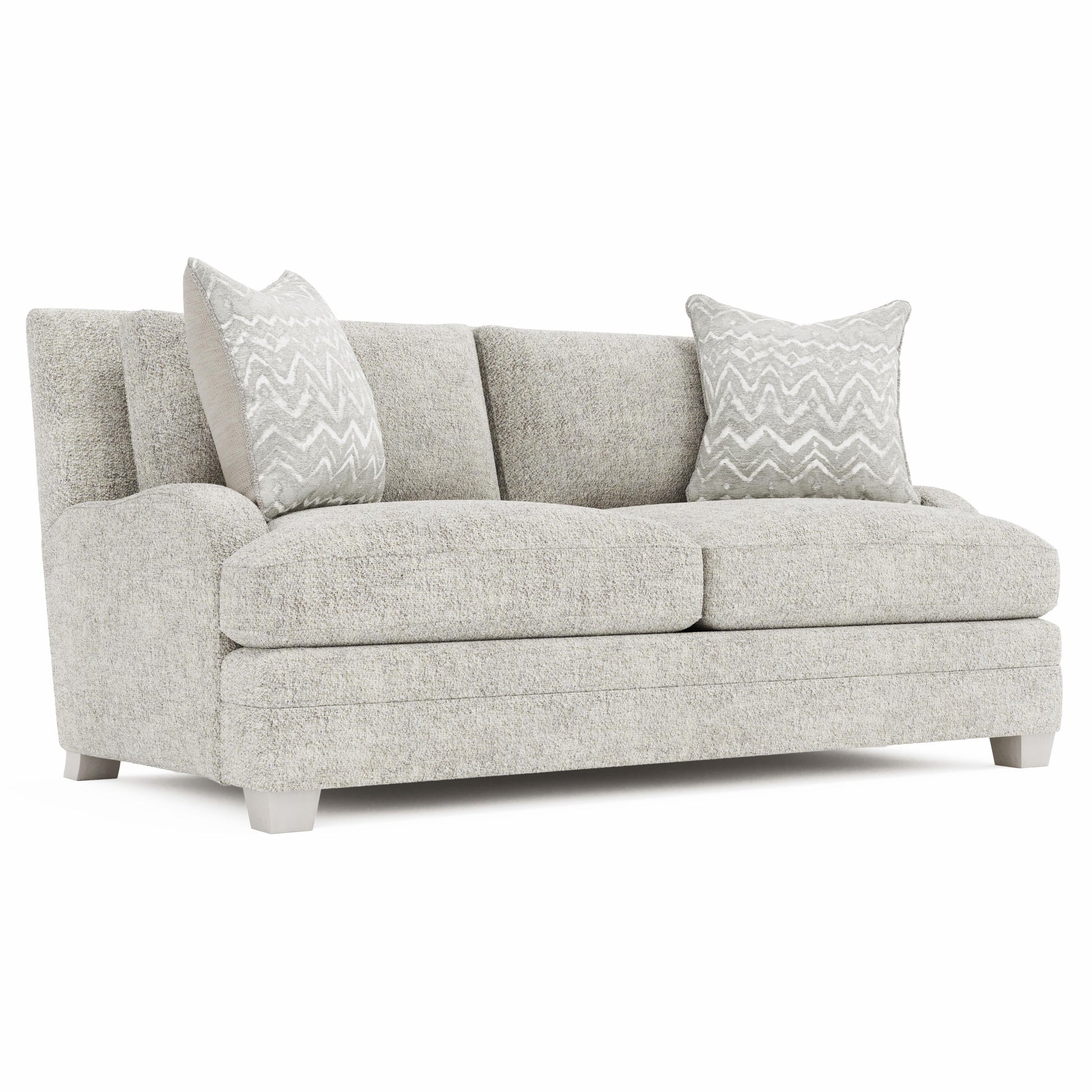 Luxury Rollins Fabric Loveseat Modern Italian Style for Villa