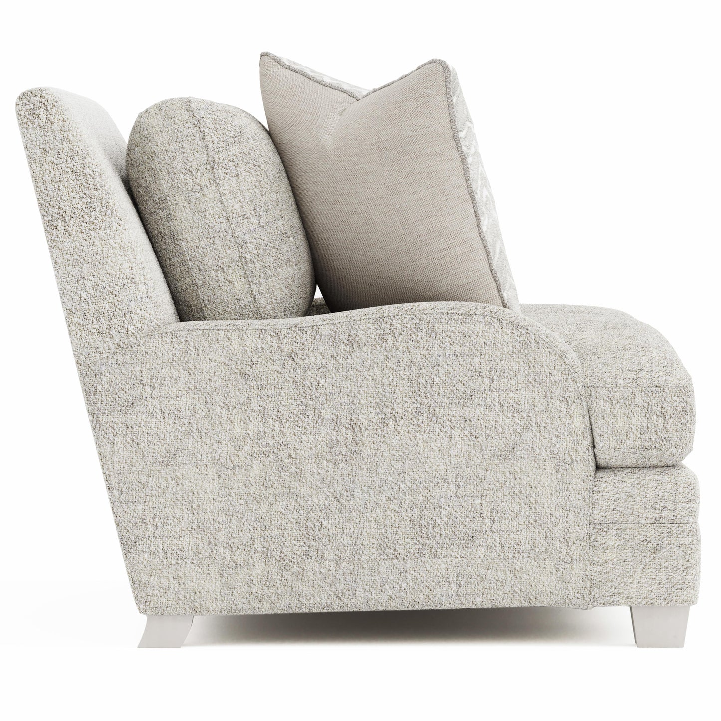 Luxury Rollins Fabric Loveseat Modern Italian Style for Villa