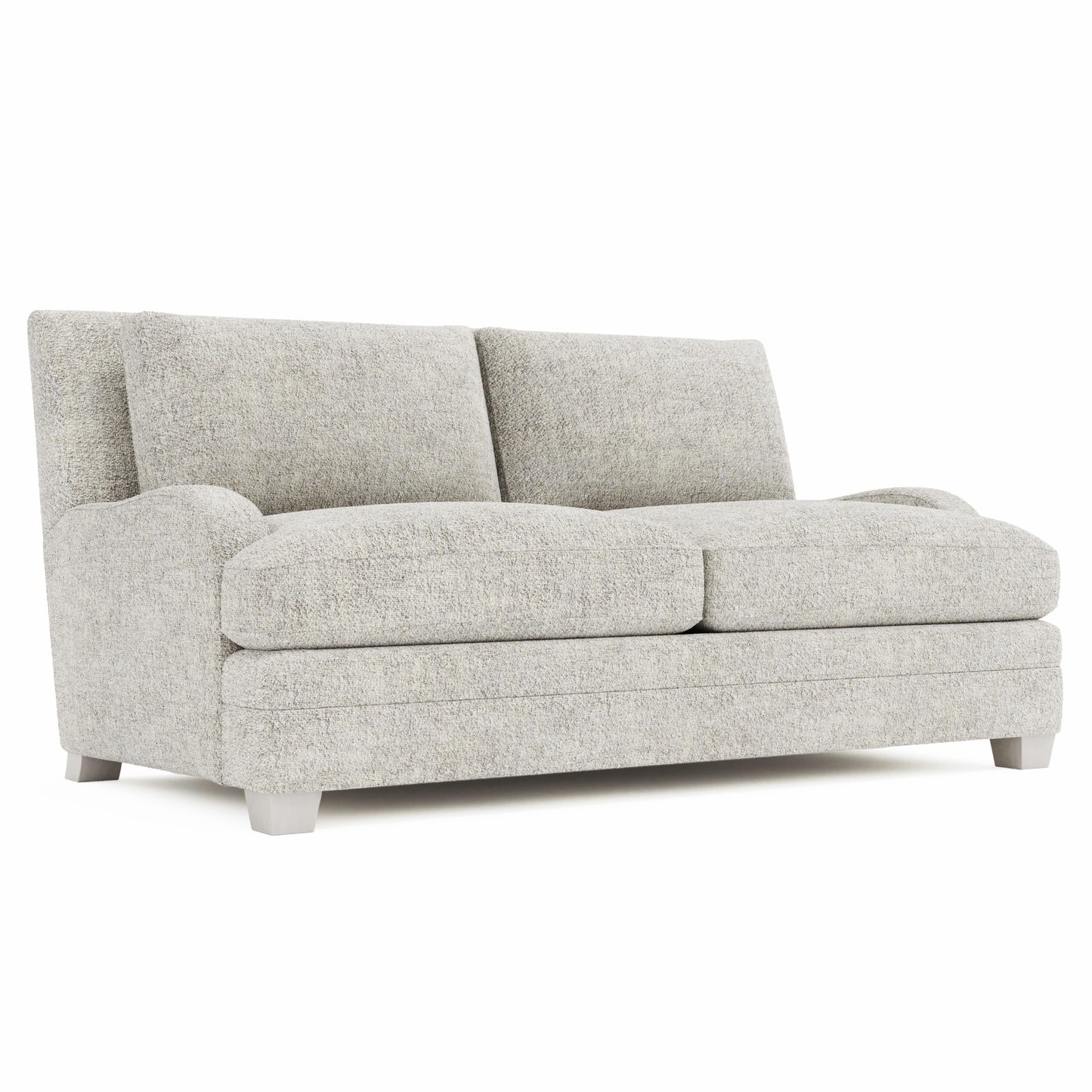 Luxury Rollins Fabric Loveseat Modern Italian Style for Villa