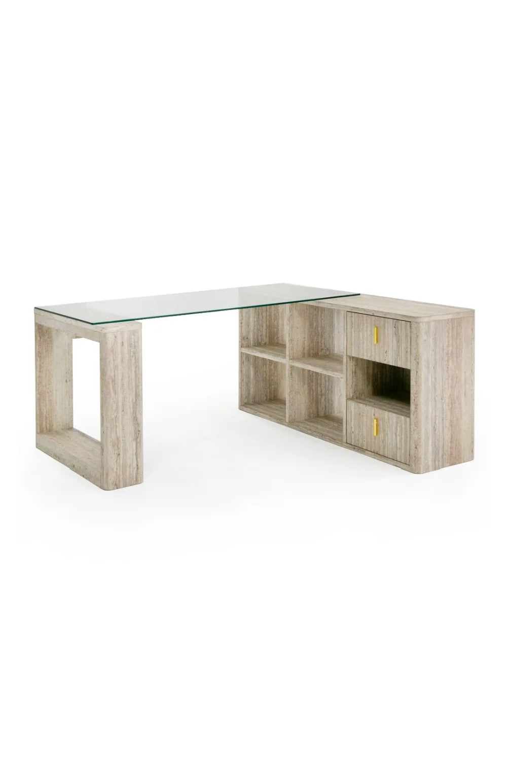 Luxury Roma Travertine Style Modern Desk European Style for Villa
