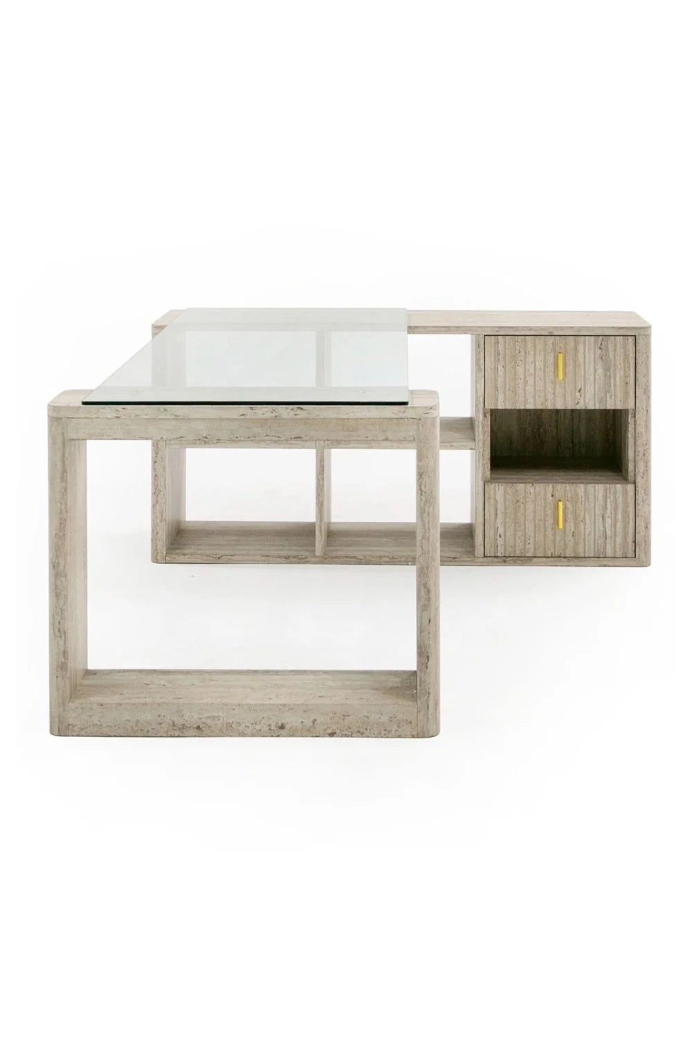 Luxury Roma Travertine Style Modern Desk European Style for Villa