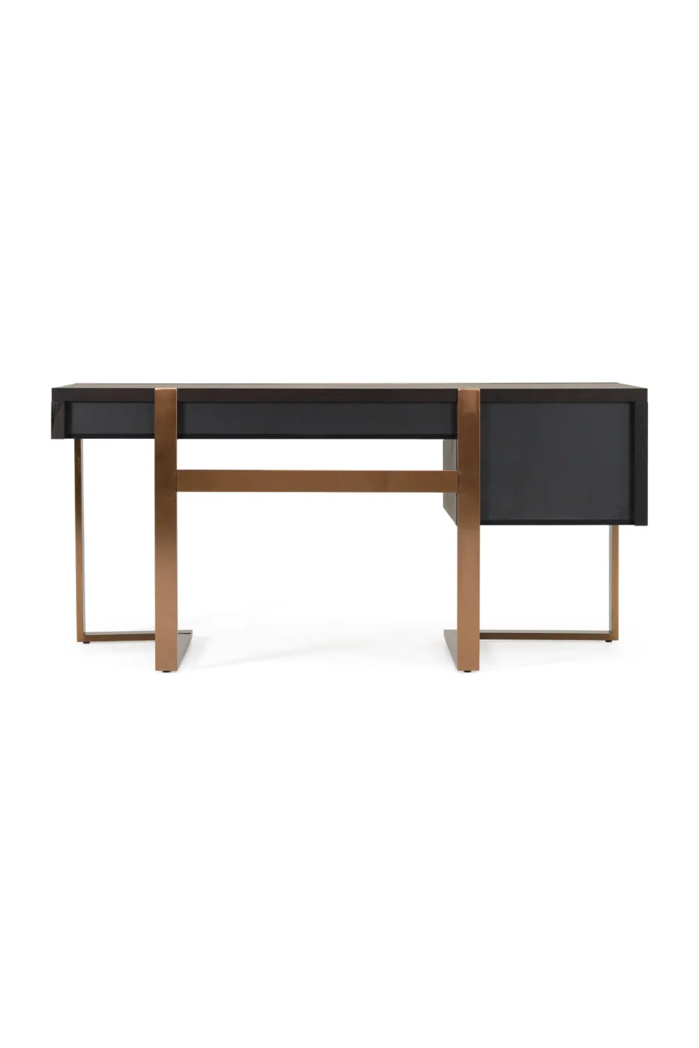 Luxury Rose Gold 3-Drawer Modern Desk European Style for Villa