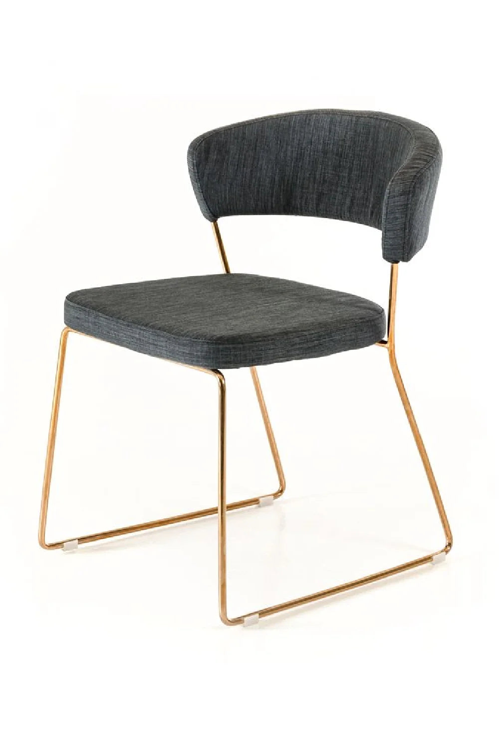 Luxury Rose Gold Modern Dining Chair European Style for Villa