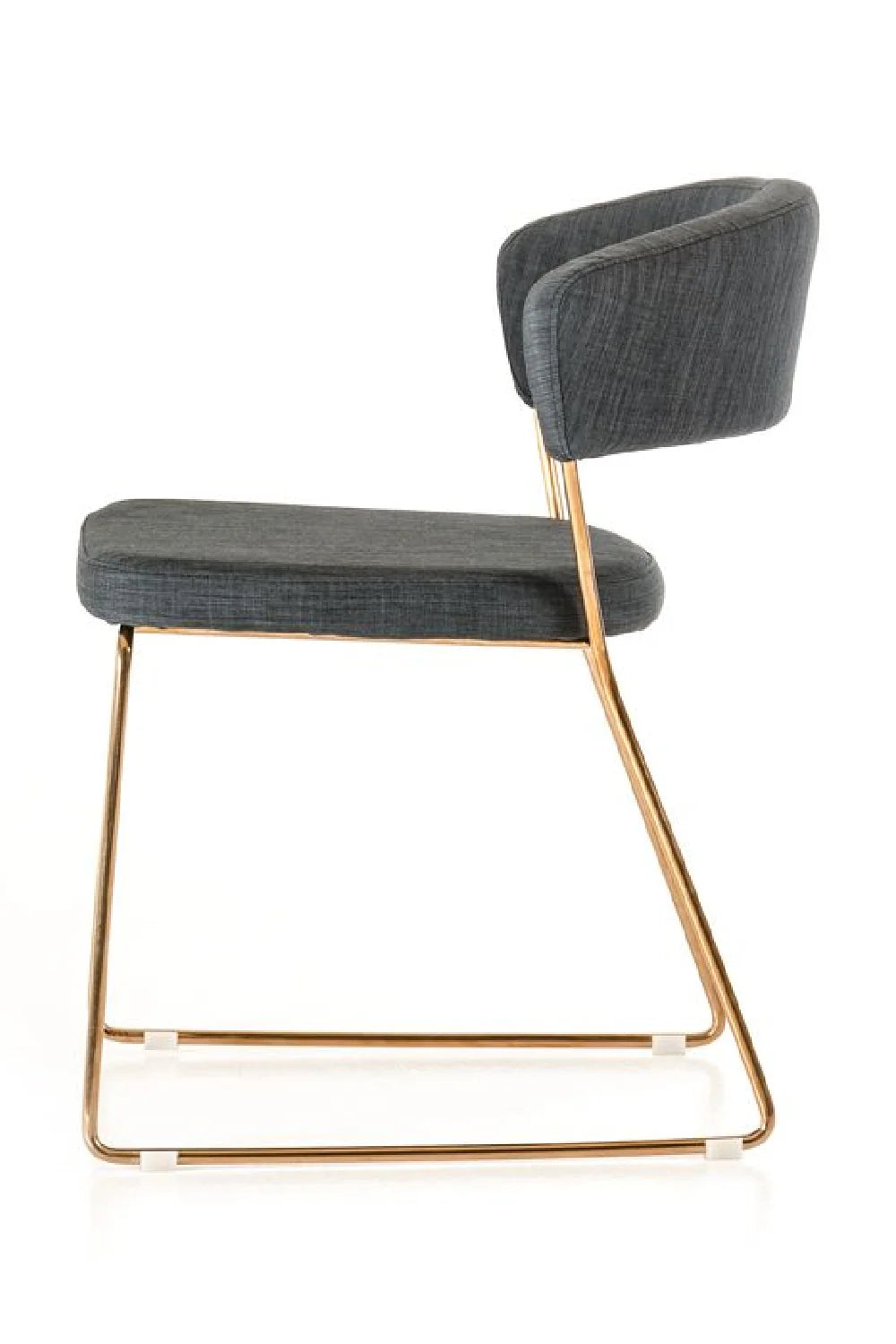 Luxury Rose Gold Modern Dining Chair European Style for Villa