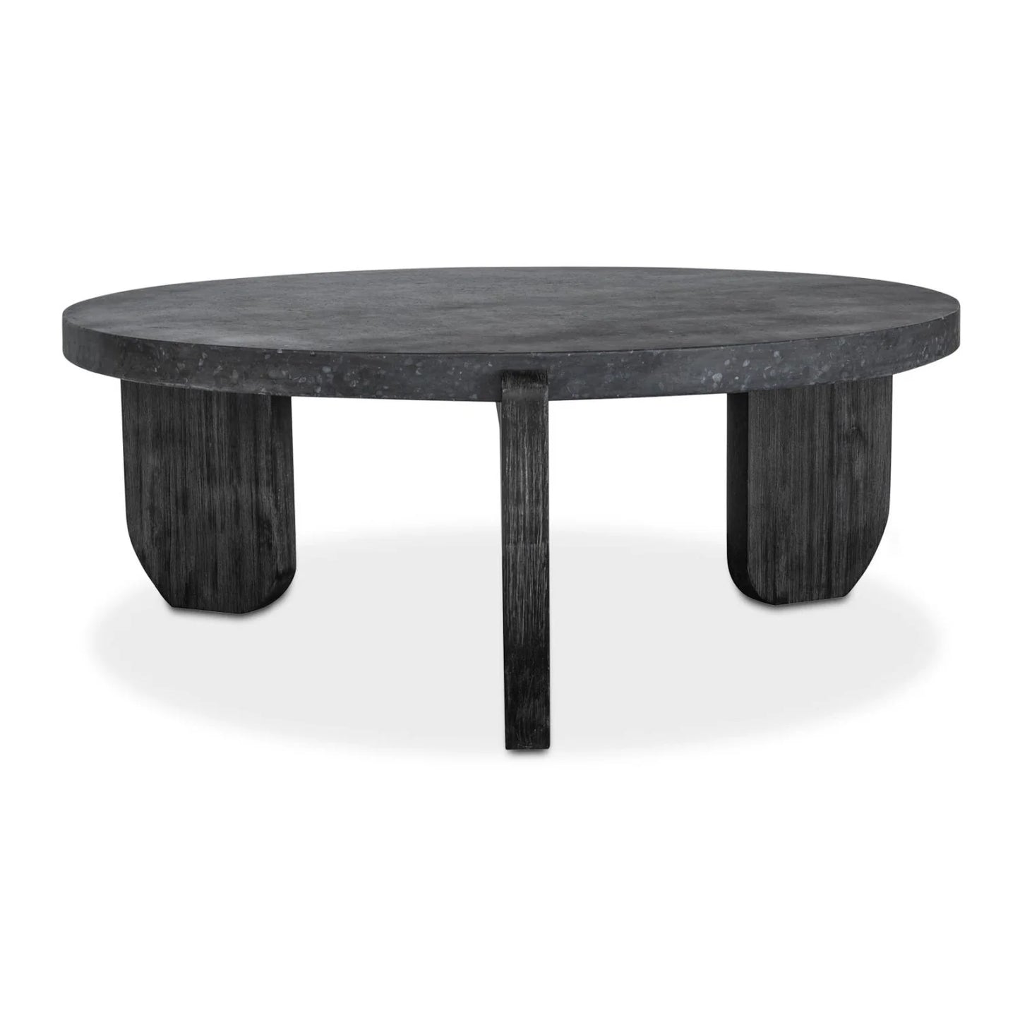 Luxury Round Acacia Wood Coffee Table Modern Italian Style for Villa