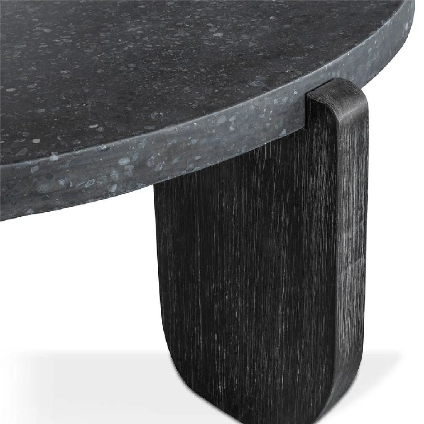 Luxury Round Acacia Wood Coffee Table Modern Italian Style for Villa