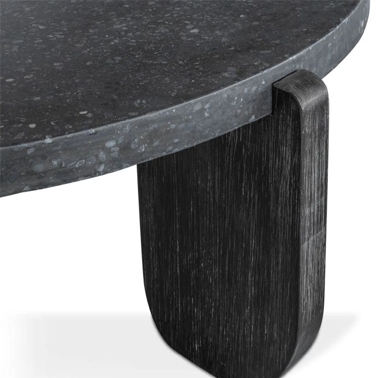 Luxury Round Acacia Wood Coffee Table Modern Italian Style for Villa