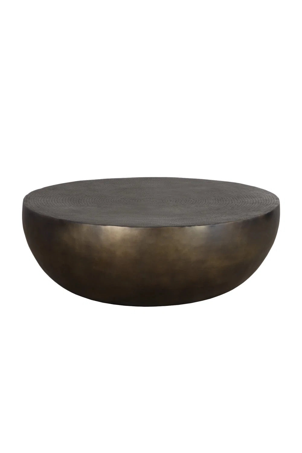 Luxury Round Antique Bronze Coffee Table Modern Italian Style for Villa