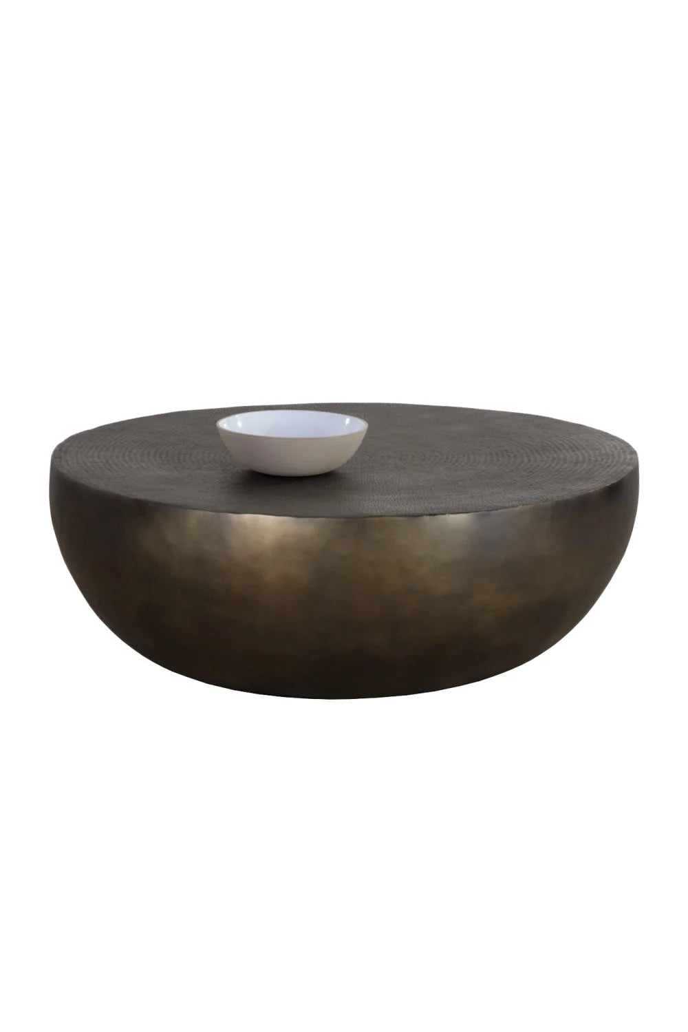 Luxury Round Antique Bronze Coffee Table Modern Italian Style for Villa