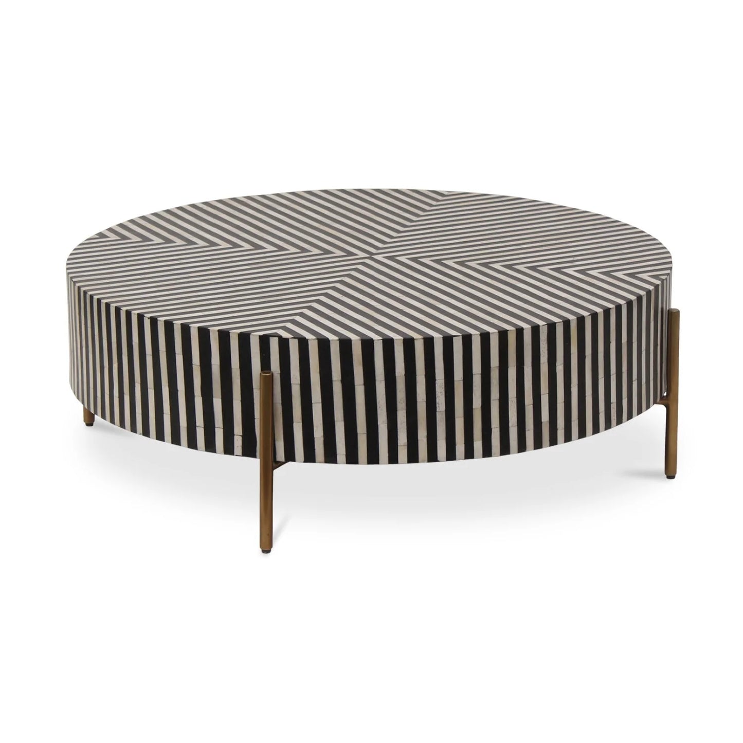 Luxury Round Art Deco Coffee Table Modern Italian Style for Villa
