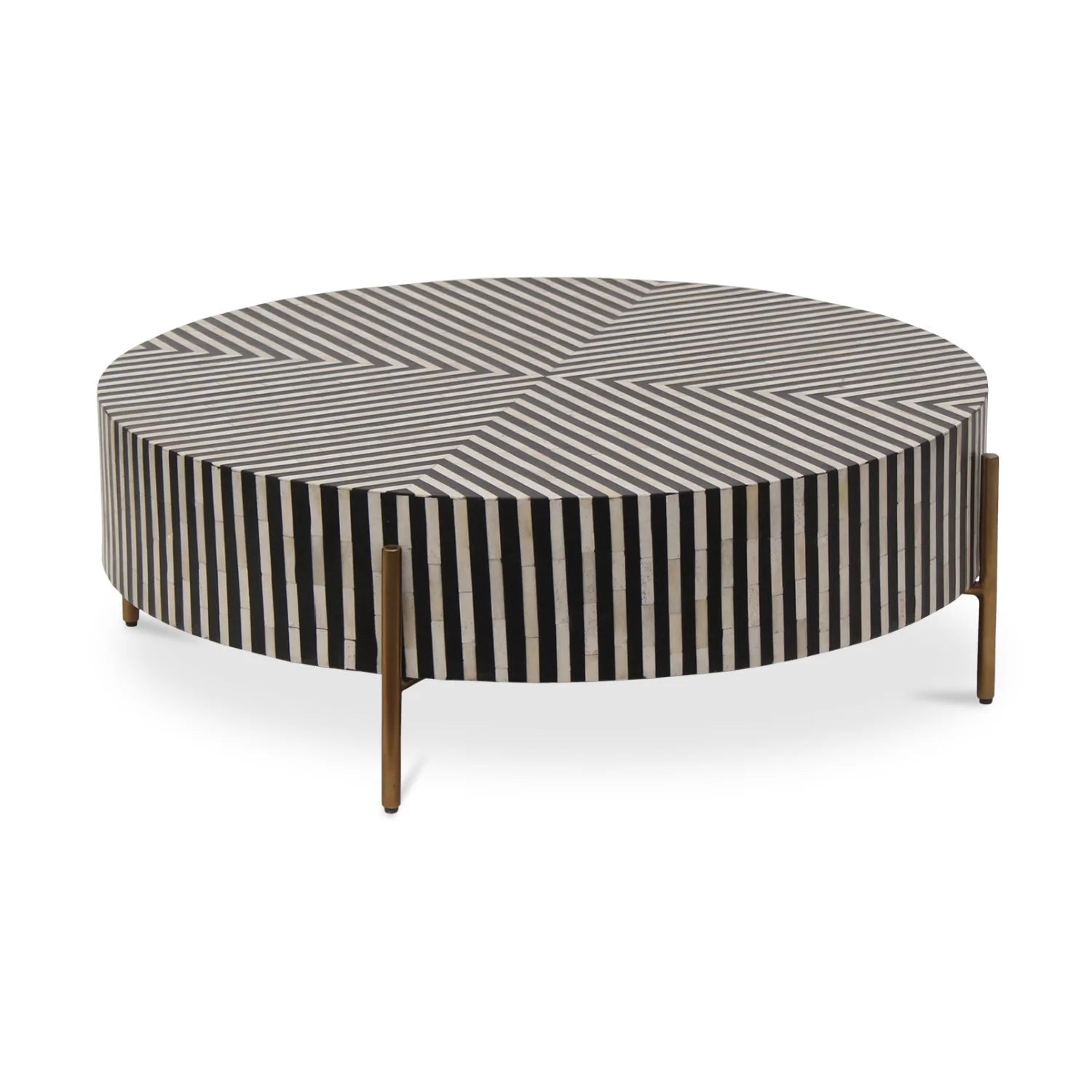 Luxury Round Art Deco Coffee Table Modern Italian Style for Villa