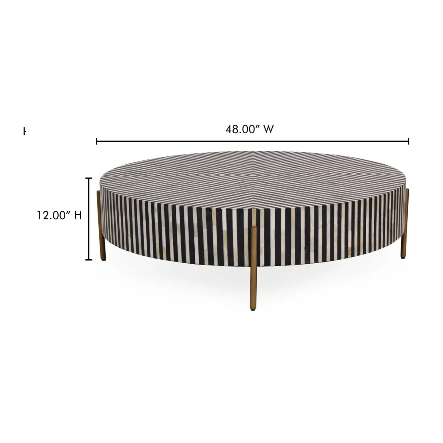 Luxury Round Art Deco Coffee Table Modern Italian Style for Villa