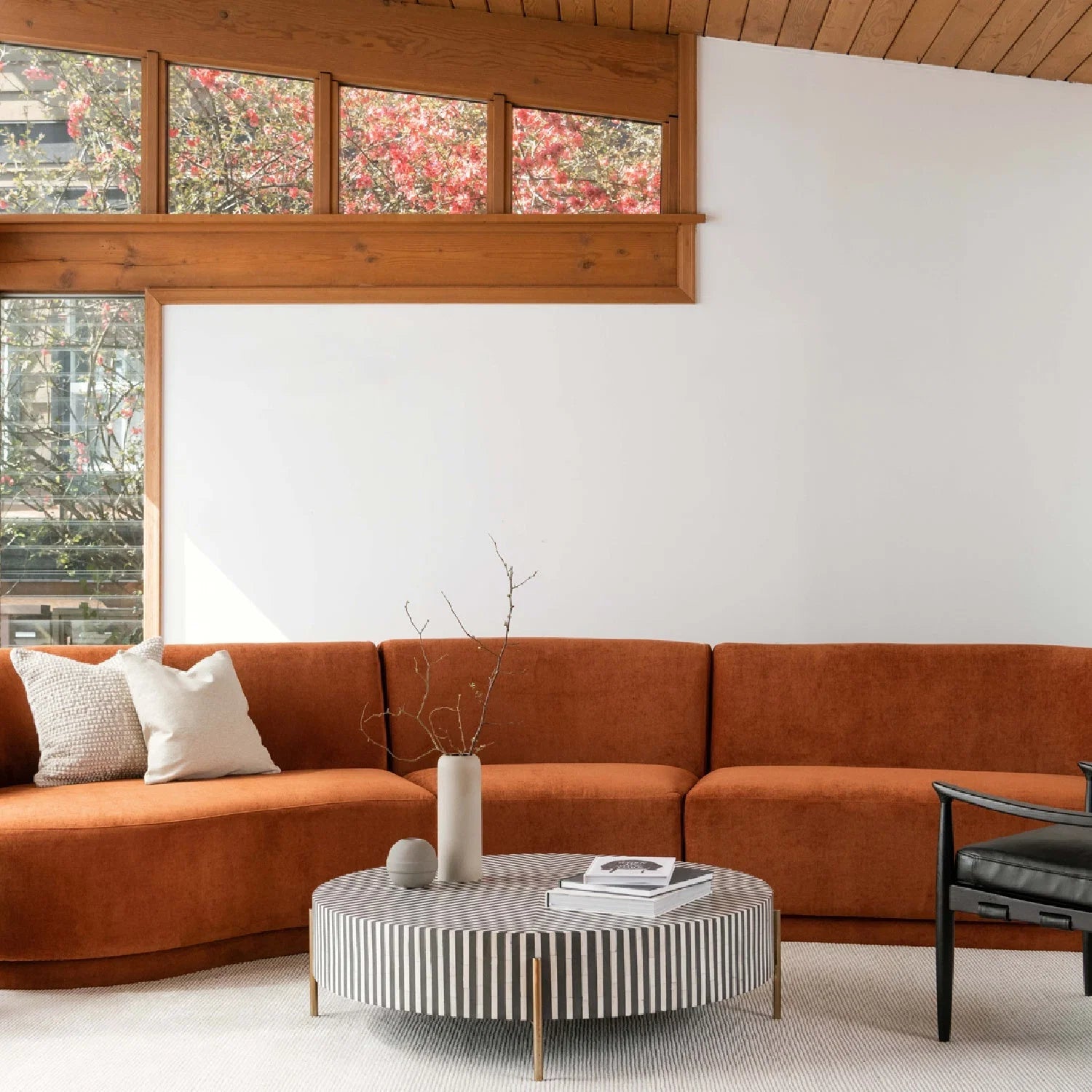 Luxury Round Art Deco Coffee Table Modern Italian Style for Villa