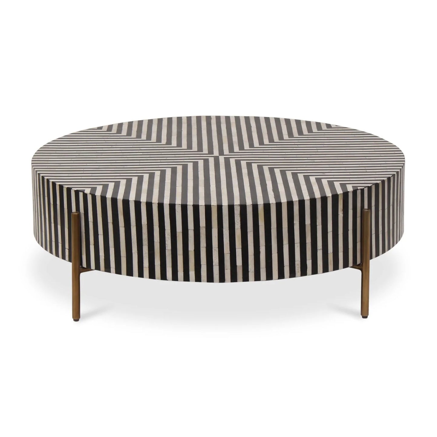 Luxury Round Art Deco Coffee Table Modern Italian Style for Villa
