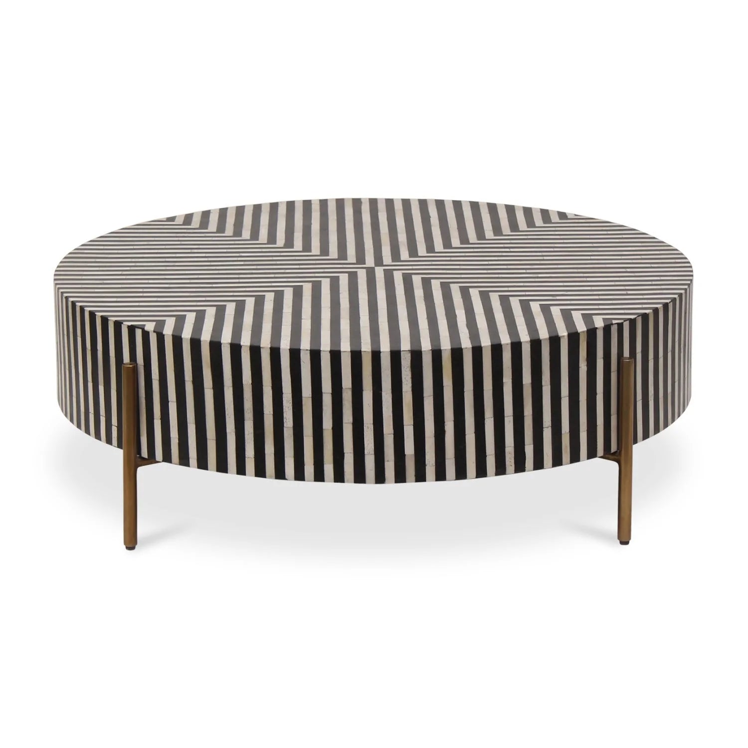 Luxury Round Art Deco Coffee Table Modern Italian Style for Villa