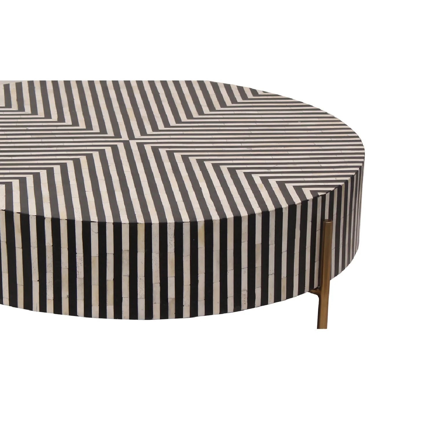 Luxury Round Art Deco Coffee Table Modern Italian Style for Villa