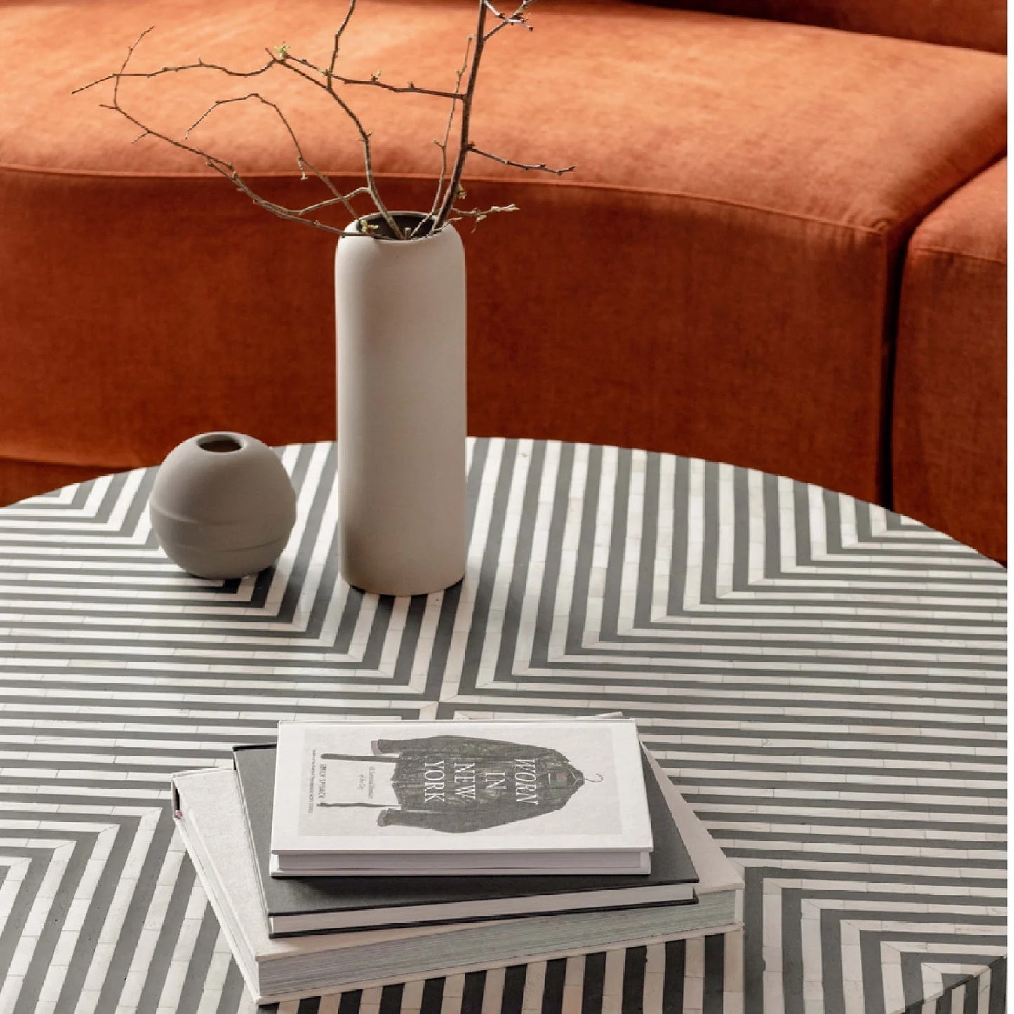 Luxury Round Art Deco Coffee Table Modern Italian Style for Villa