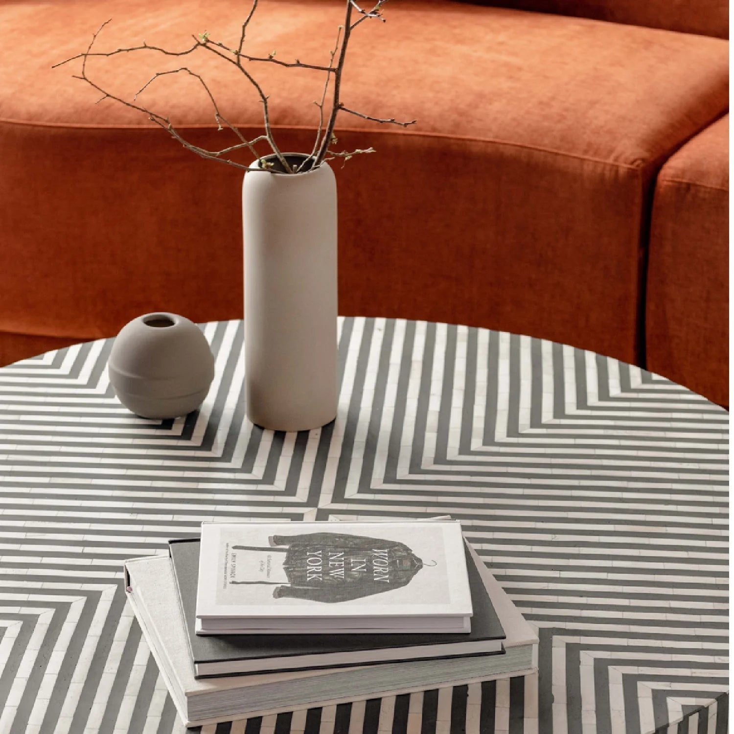 Luxury Round Art Deco Coffee Table Modern Italian Style for Villa