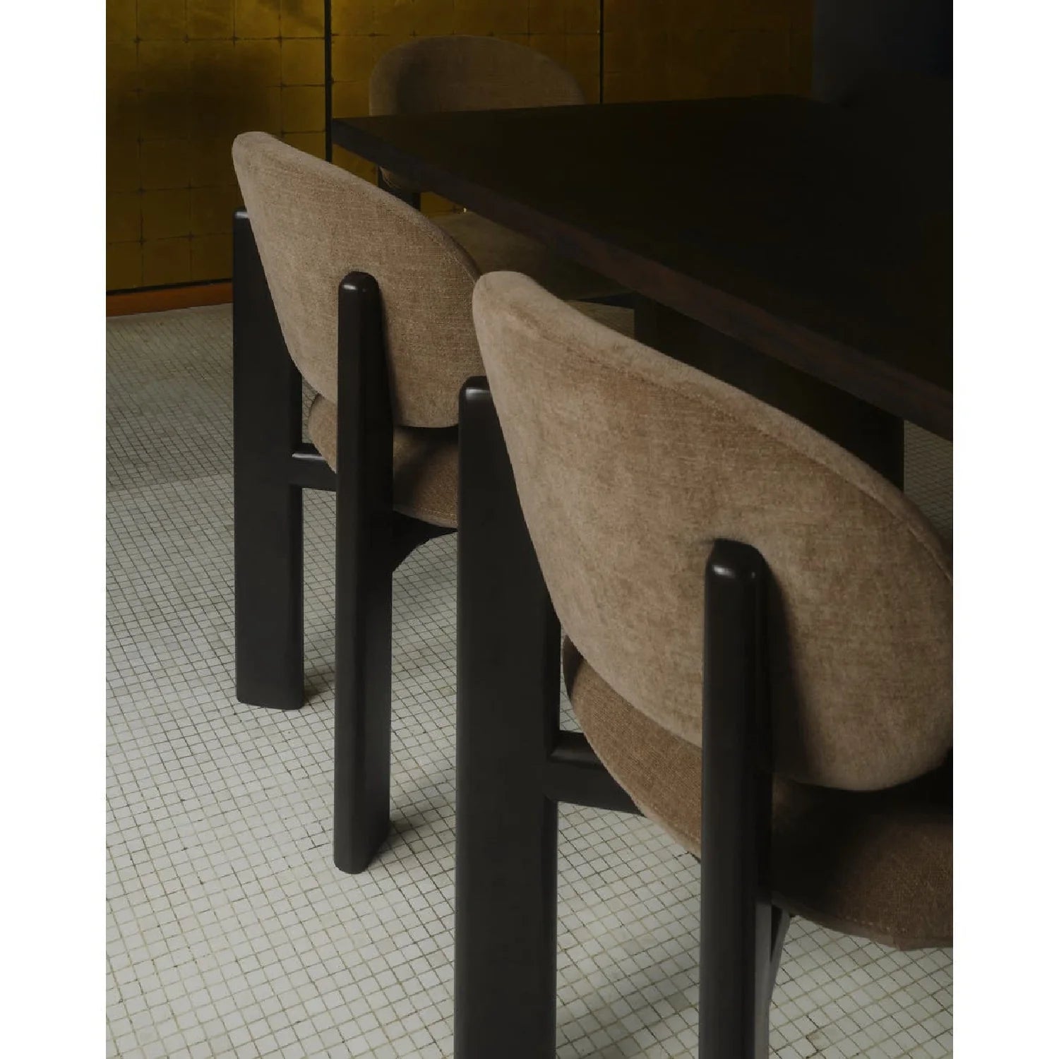 Luxury Round-Back Modern Dining Chair European Style for Villa
