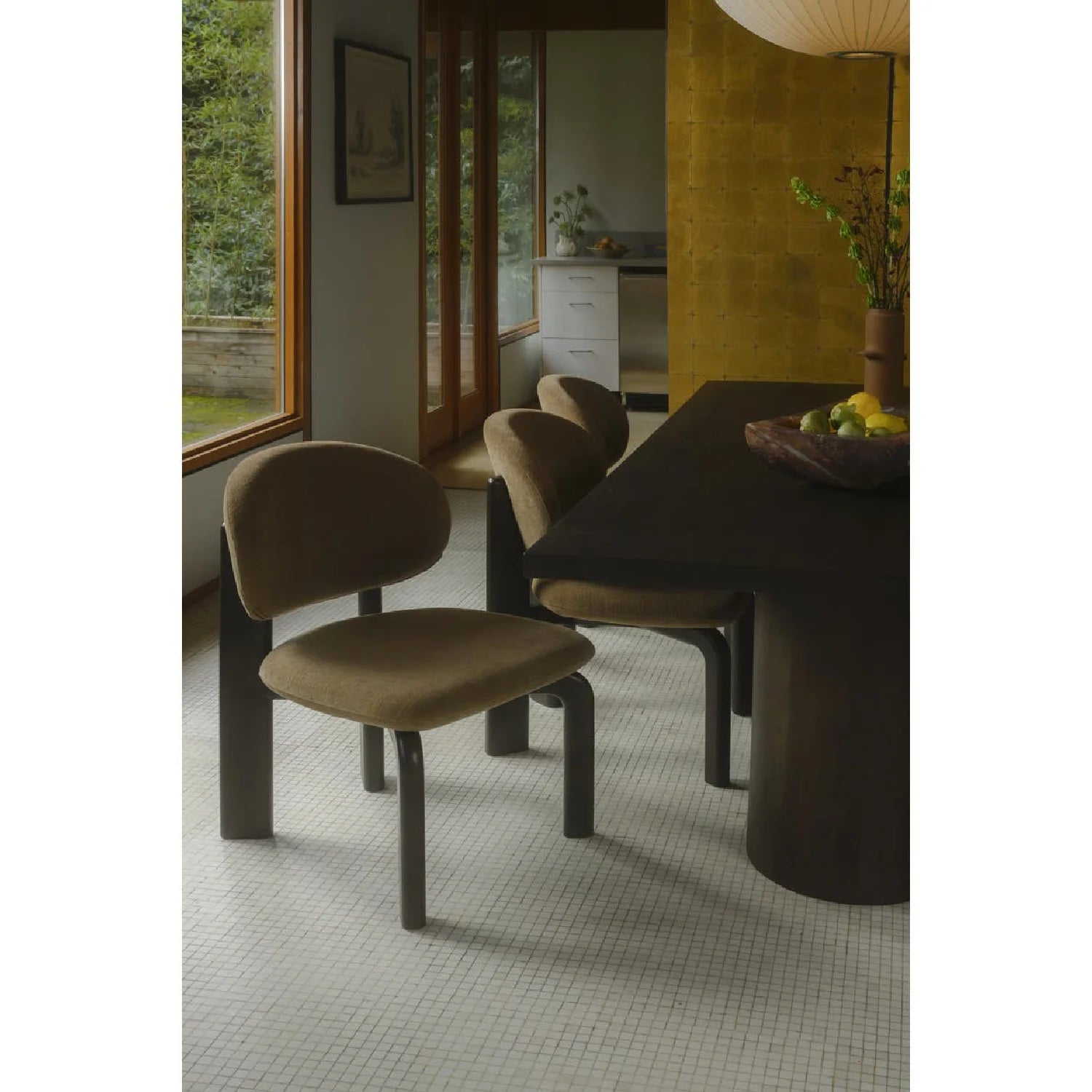 Luxury Round-Back Modern Dining Chair European Style for Villa