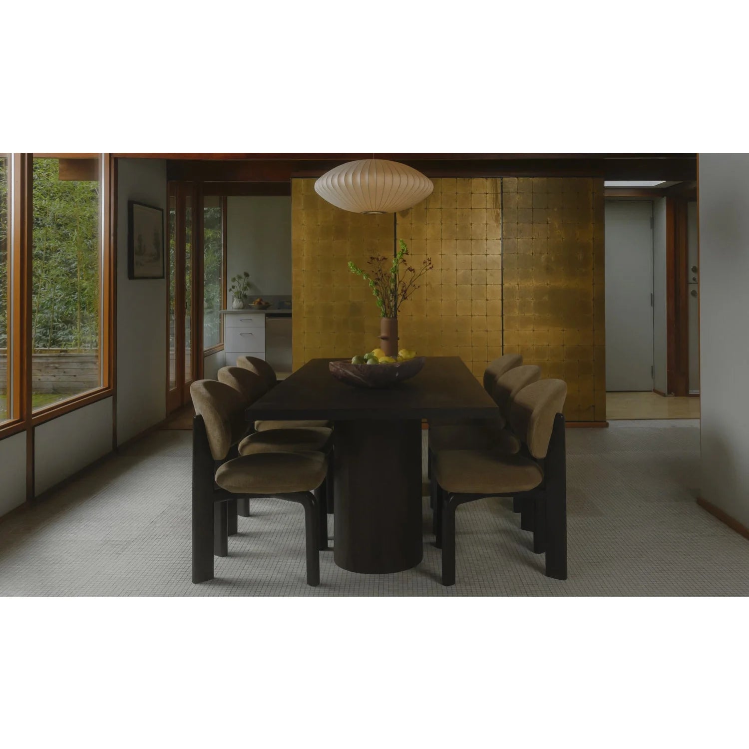 Luxury Round-Back Modern Dining Chair European Style for Villa