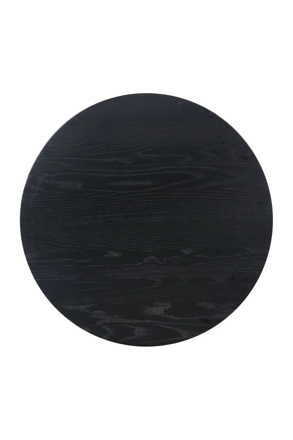 Luxury Round Black Ash Counter Table Modern Italian Style for Villa