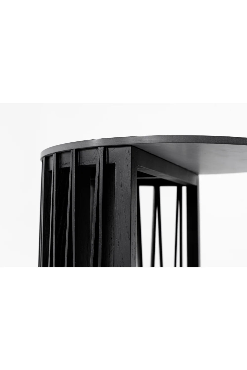 Luxury Round Black Ceramic Coffee Table Set Modern Italian Style for Villa