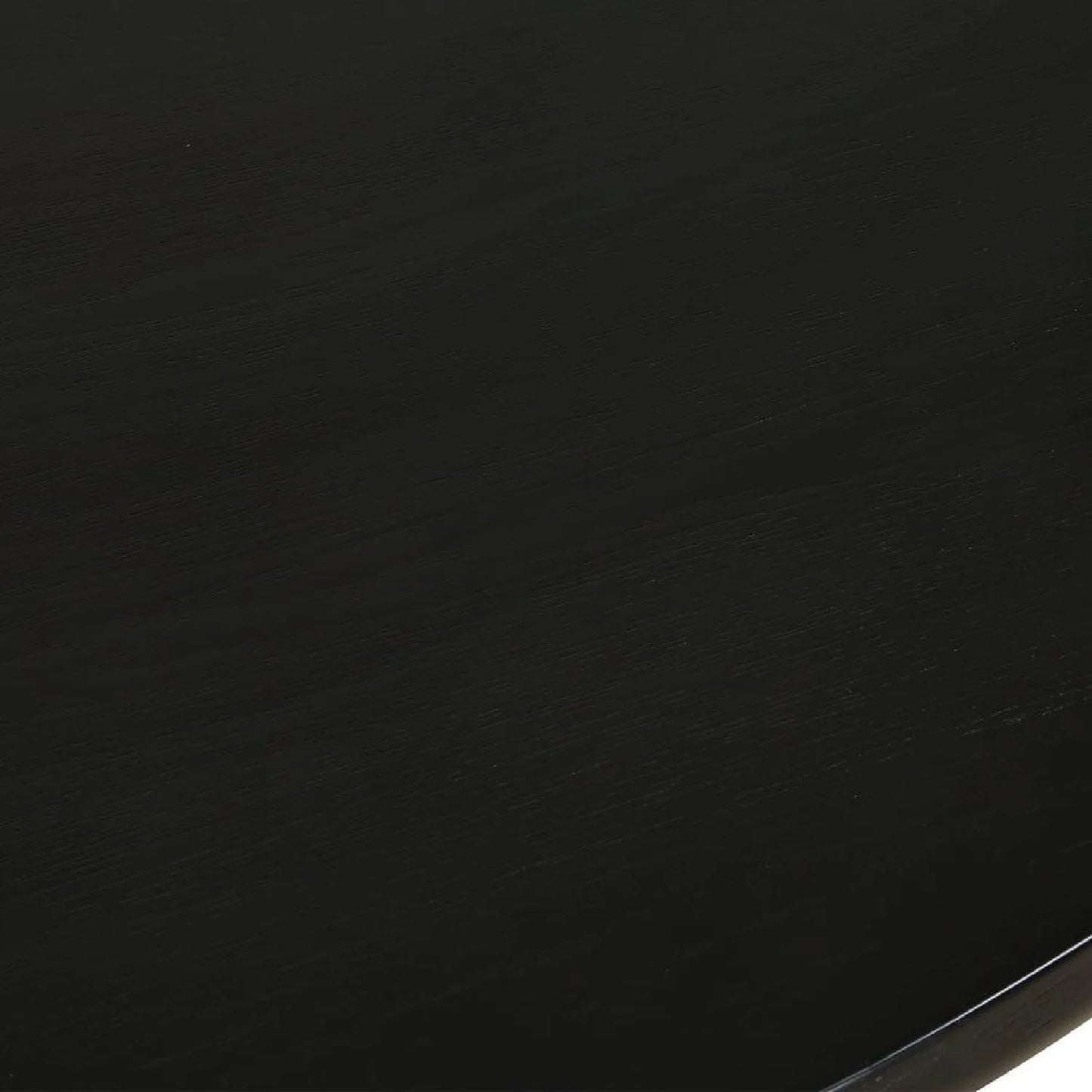 Luxury Round Black Oak Dining Table Modern Italian Style for Villa