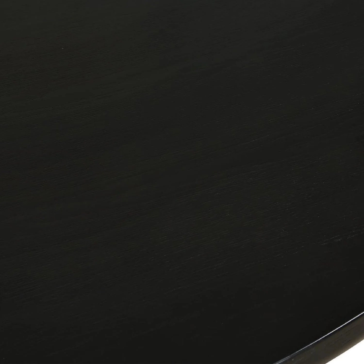 Luxury Round Black Oak Dining Table Modern Italian Style for Villa