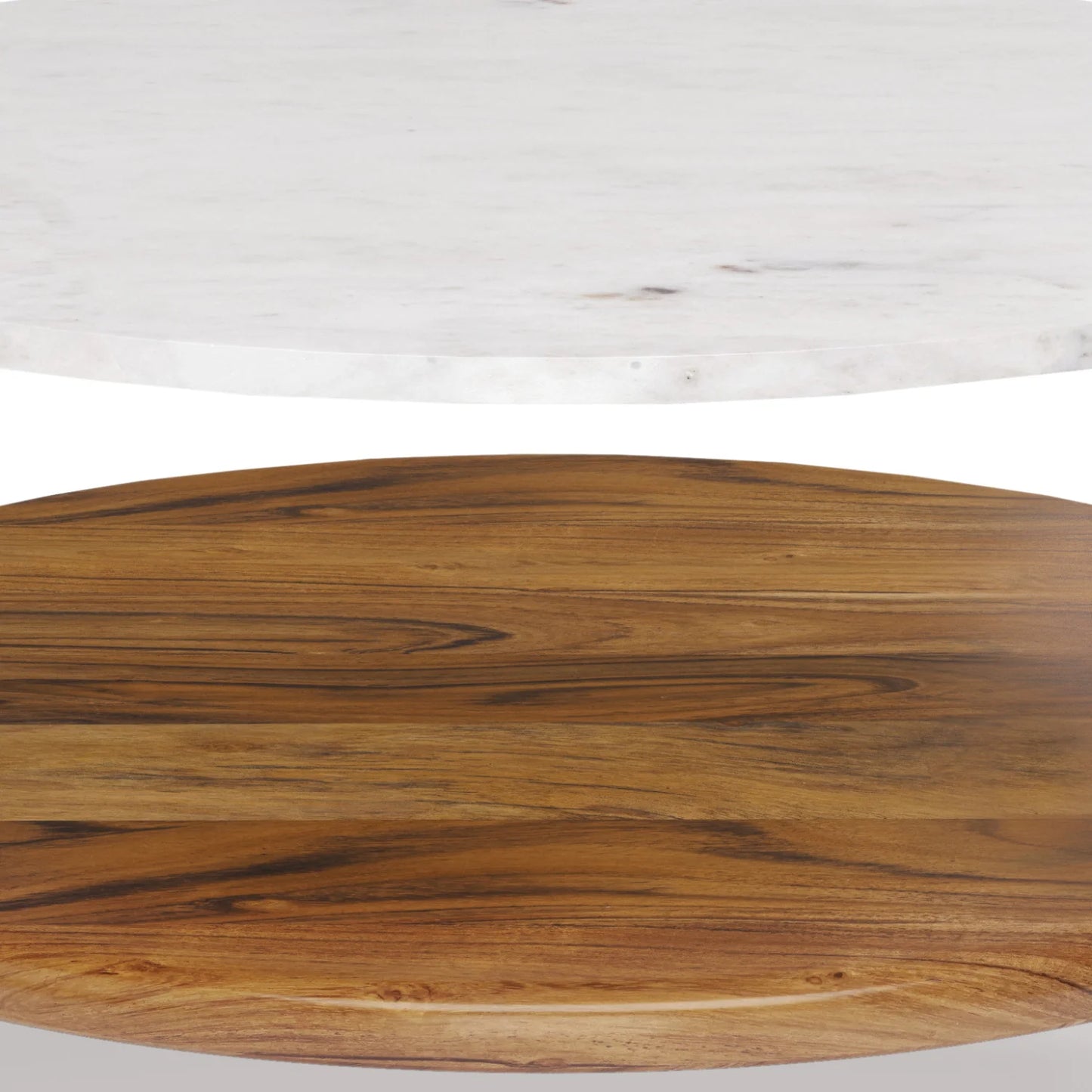 Luxury Round Brass Marble Coffee Table Modern Italian Style for Villa