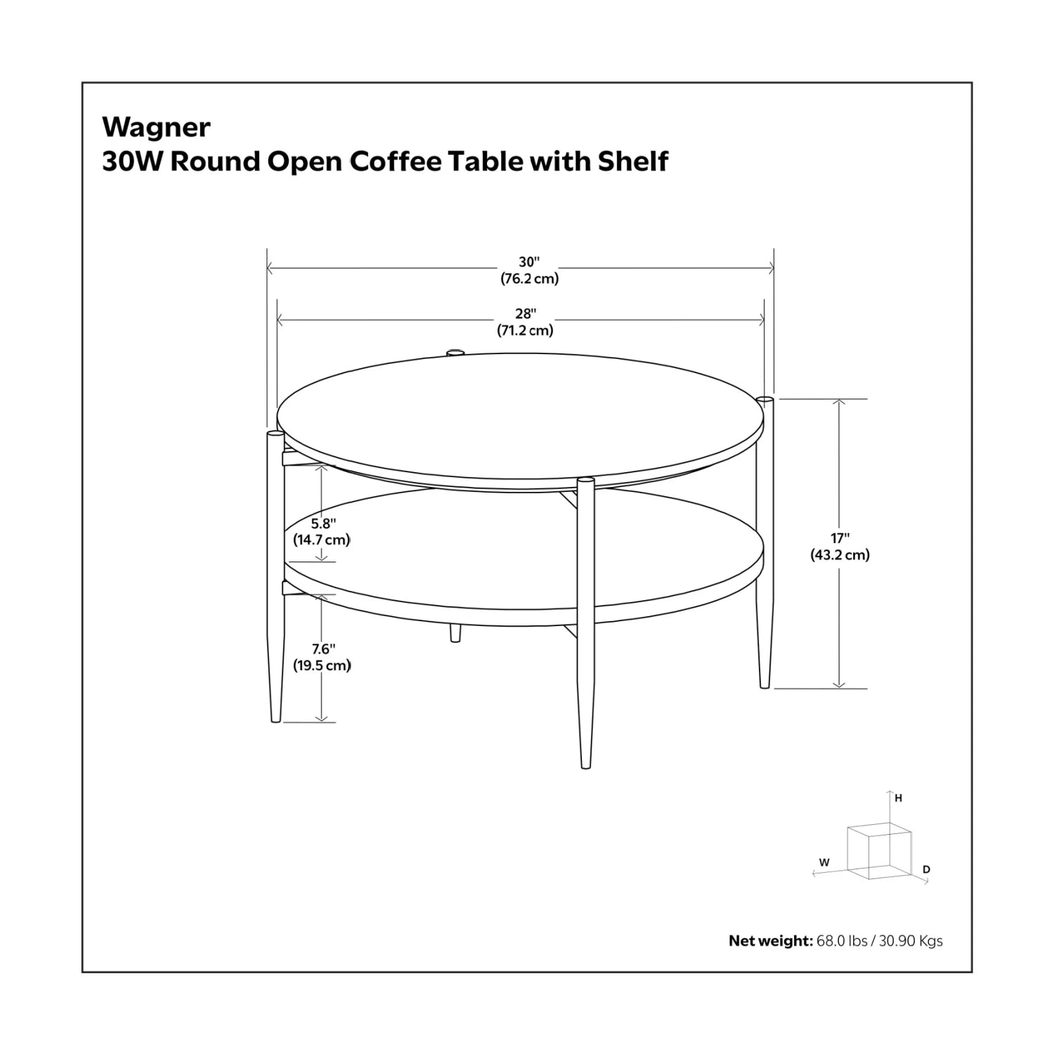 Luxury Round Brass Marble Coffee Table Modern Italian Style for Villa