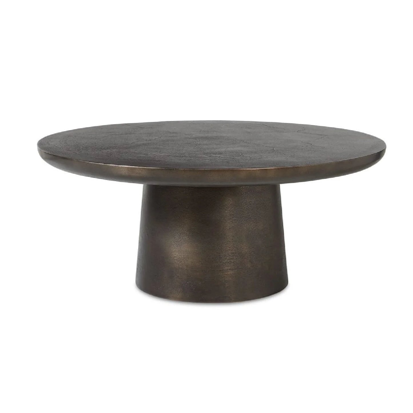 Luxury Round Bronze Cast Aluminium Coffee Table Modern Italian Style for Villa
