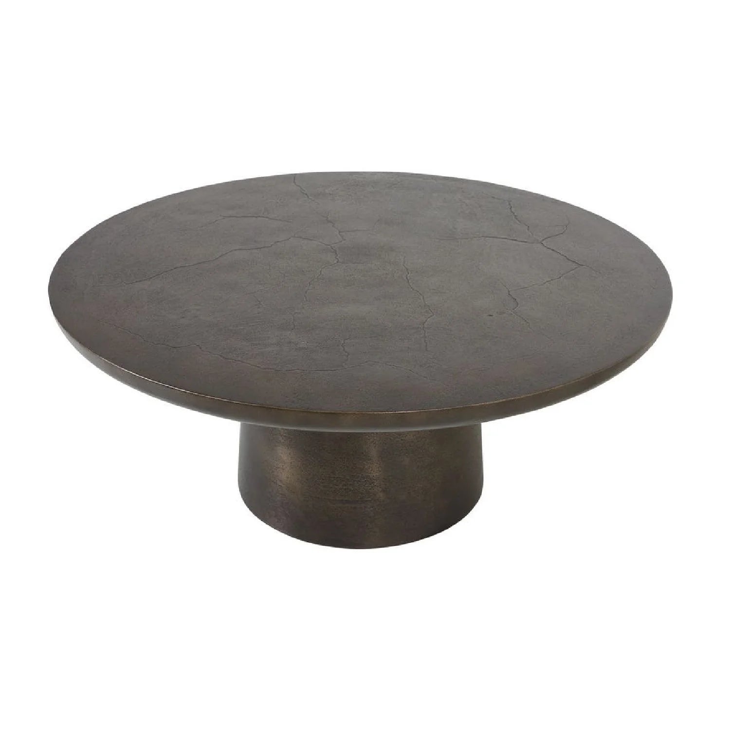 Luxury Round Bronze Cast Aluminium Coffee Table Modern Italian Style for Villa