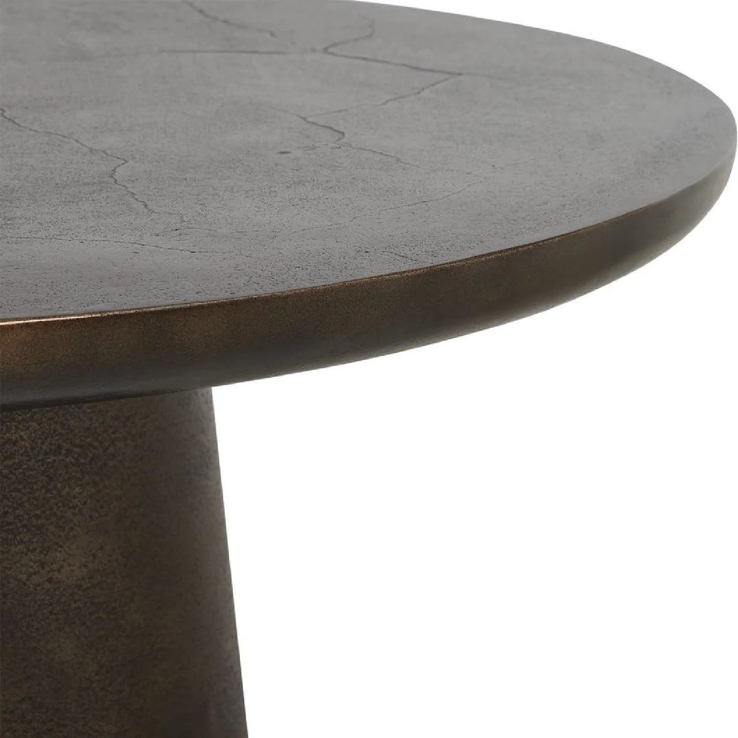 Luxury Round Bronze Cast Aluminium Coffee Table Modern Italian Style for Villa