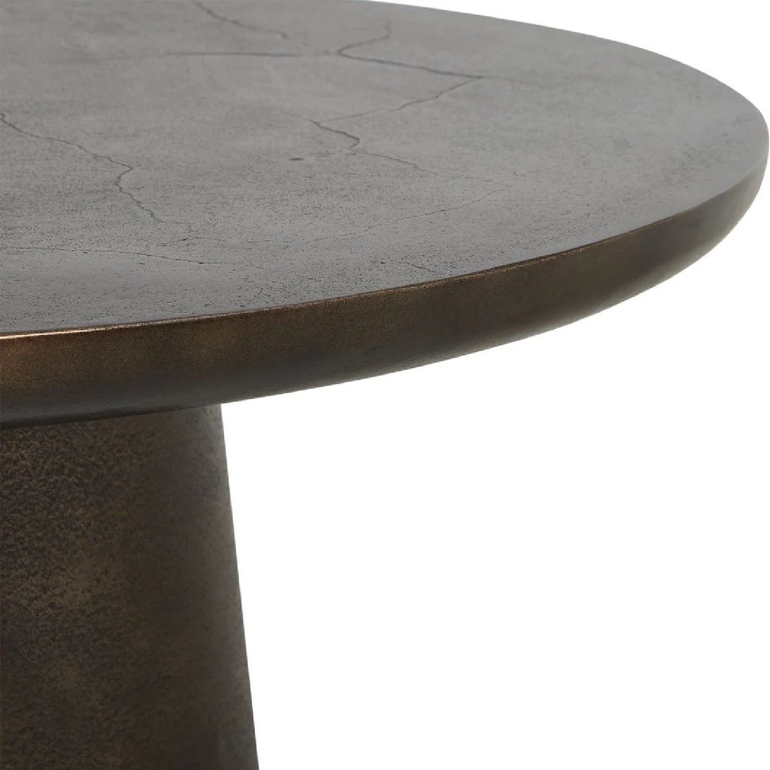 Luxury Round Bronze Cast Aluminium Coffee Table Modern Italian Style for Villa